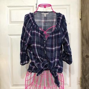 Old Navy plaid top XXL